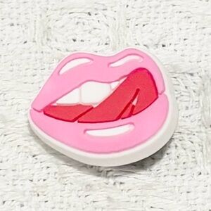5/$15 MUST BUNDLE CROCS Pink and Red Lips Charm
